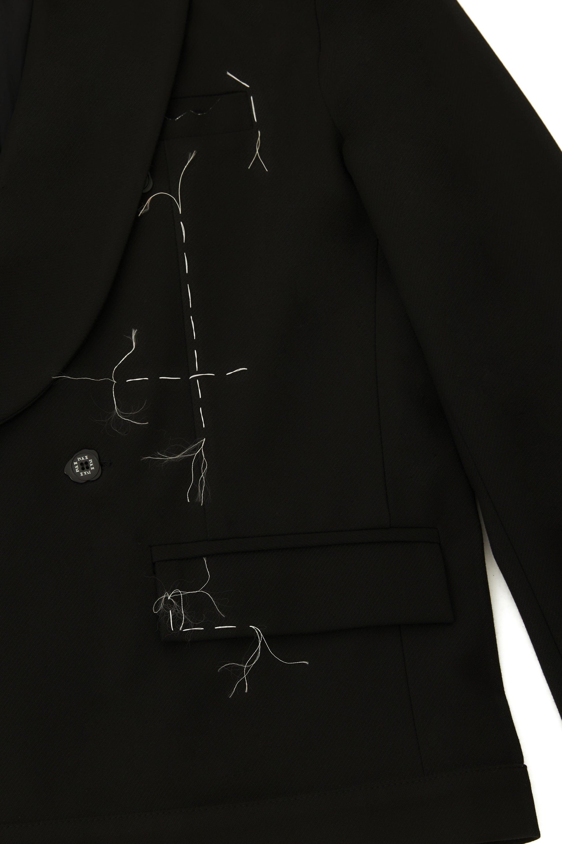 STITCH DETAILED LOOSEFIT BLAZER - INK II